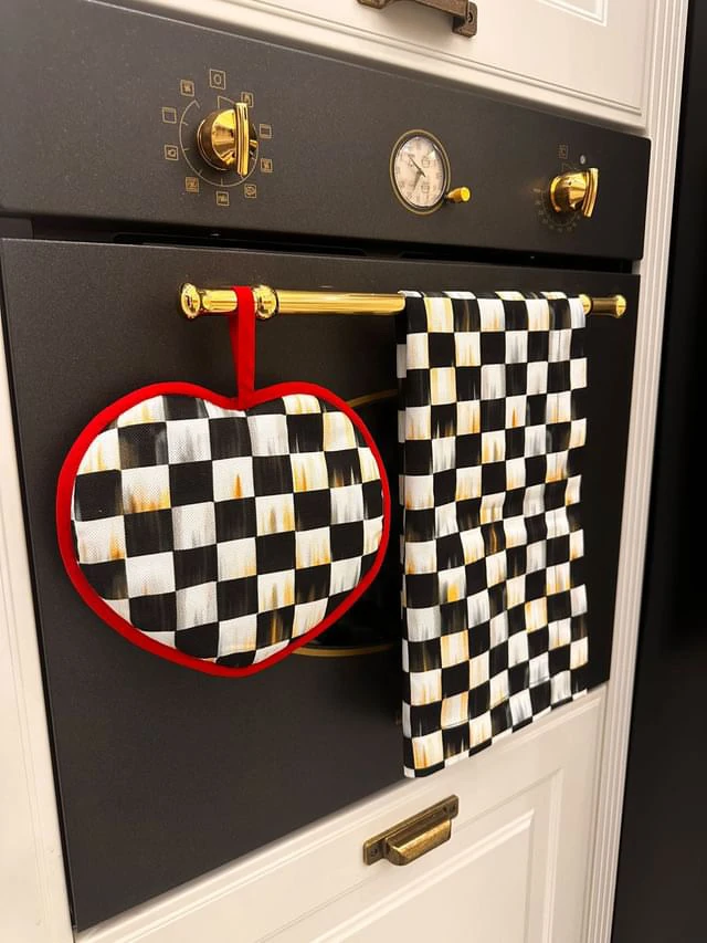 Damalı Fırın Seti