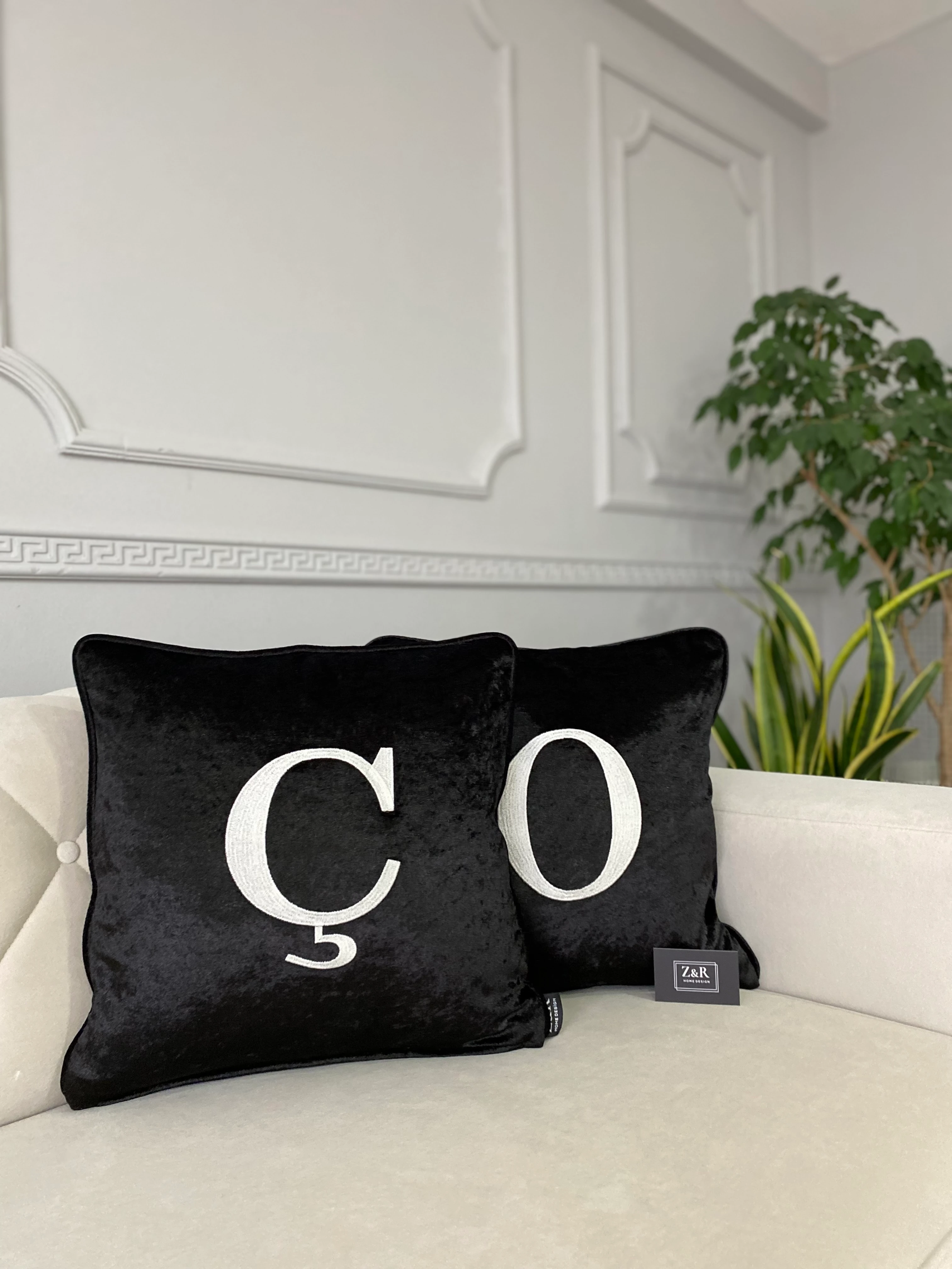 Kişiselleştirilmiş Kadife Kırlent Kılıfı