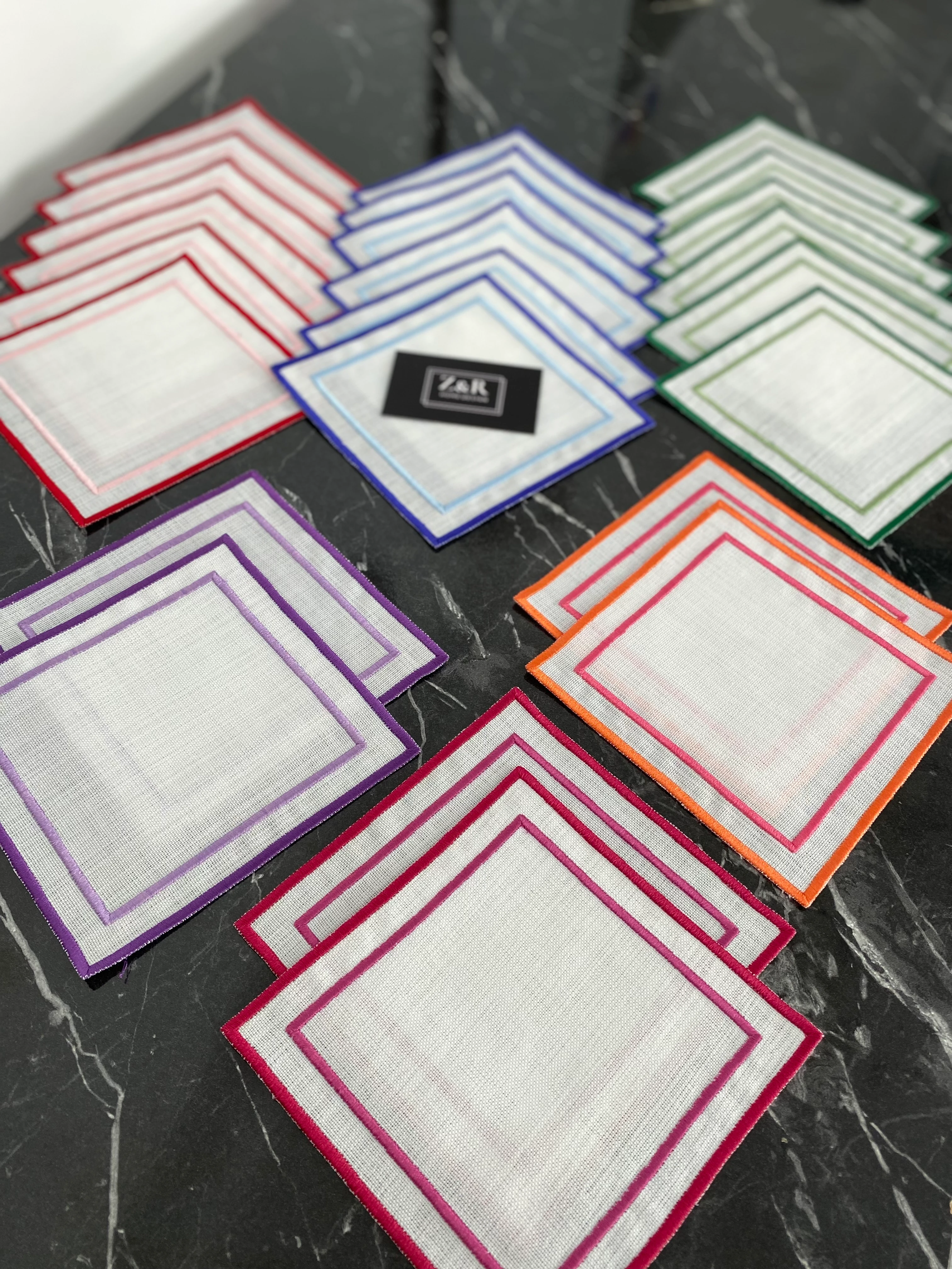 6’lı Renkli Sunum Peçetesi