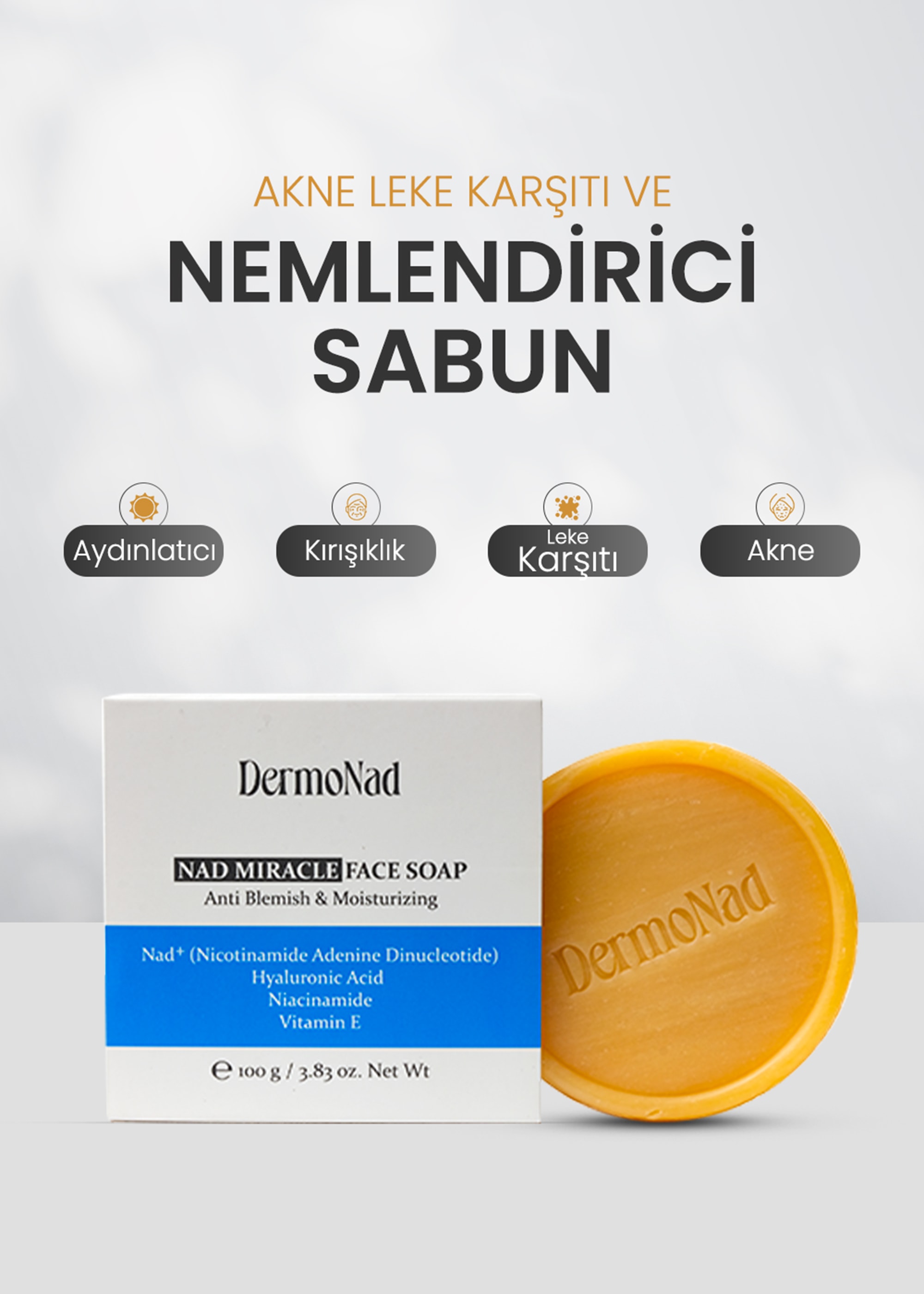 DermoNad NAD+ Yüz Sabunu 100 g
