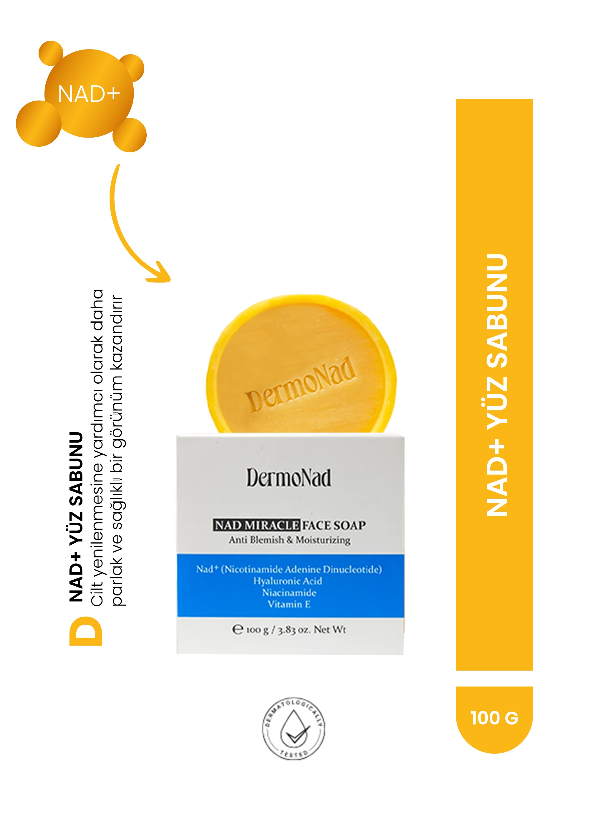 DermoNad NAD+ Yüz Sabunu 100 g