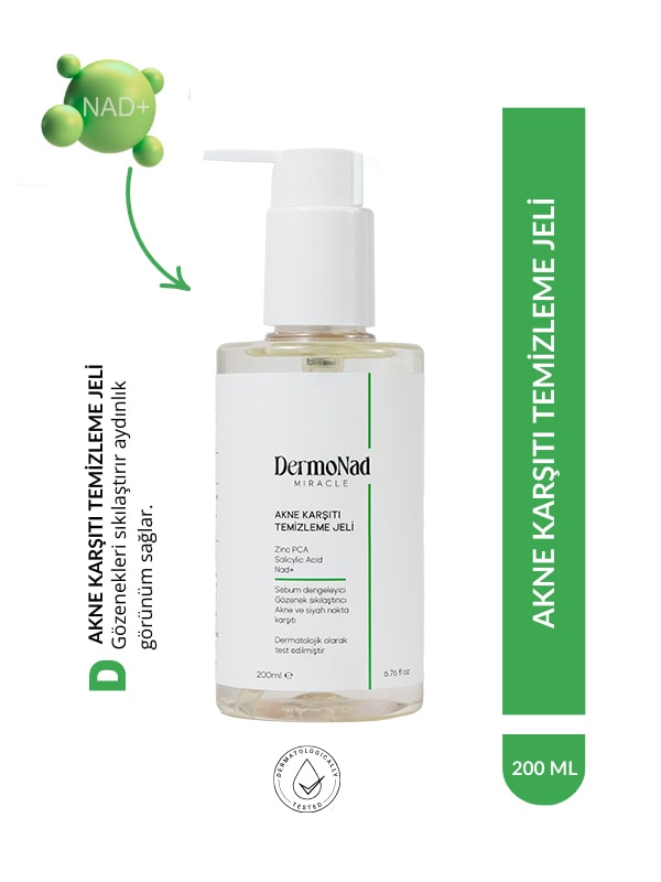 DermoNad Akne Karşıtı Temizleme Jeli 200 ML