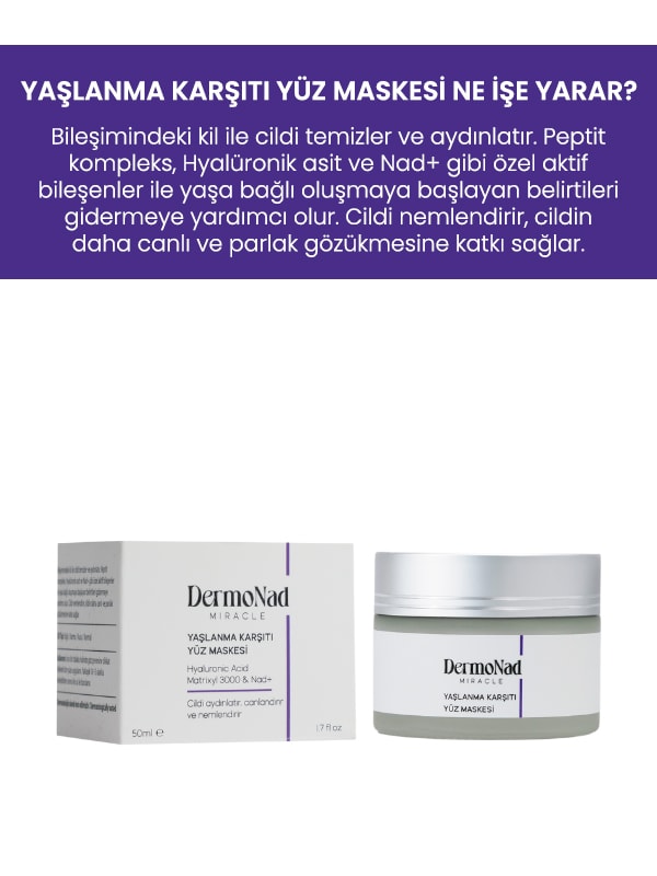 DermoNad Yaşlanma Karşıtı Yüz Maskesi 50 ML 