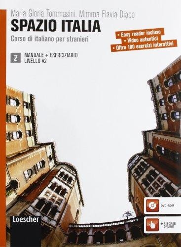 Spazio Italia Manuale 2 +Eserciziario con DVD-ROM