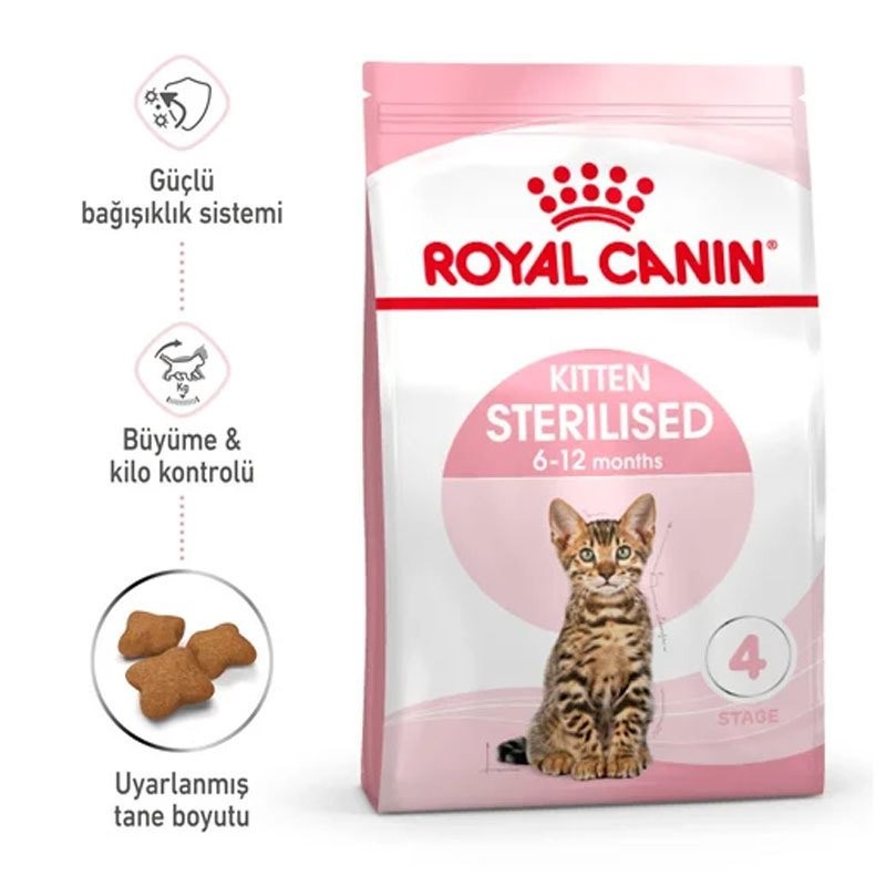 Royal Canin Kitten Sterilised Kısır Yavru Kedi Maması 2Kg