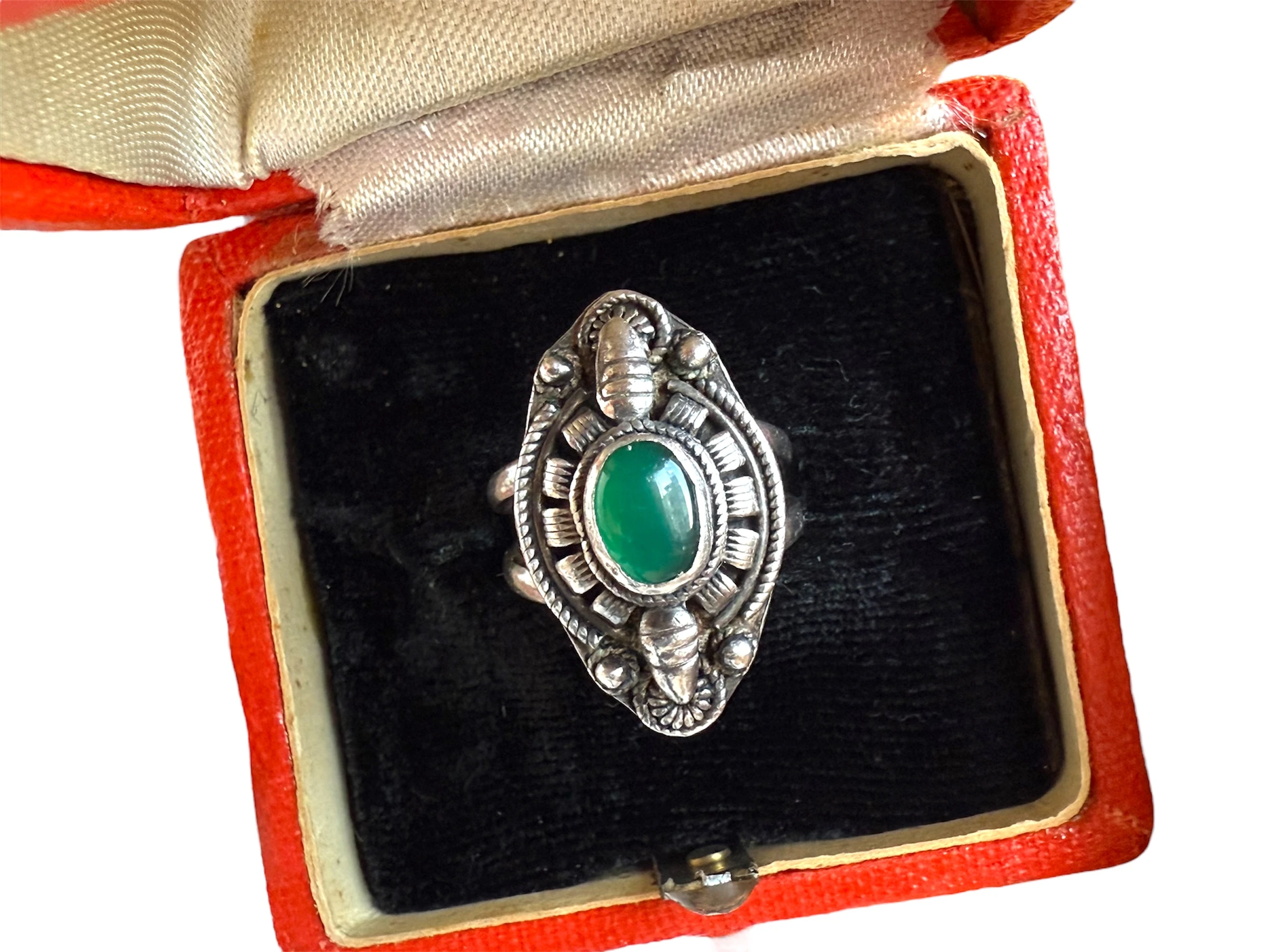 Yeşil Akik Vintage Yüzük