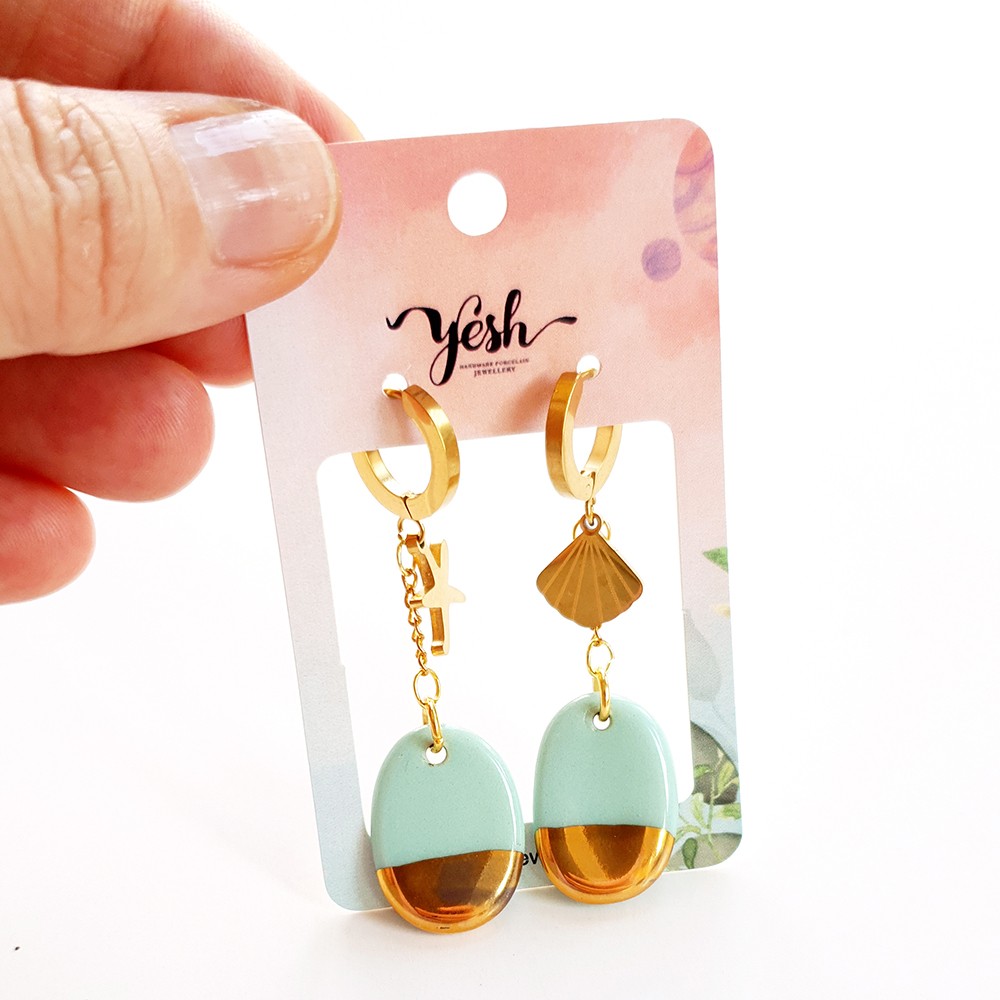 min11 Mint Sea Earrings