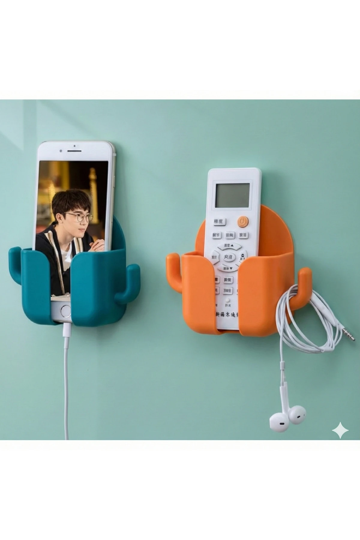 Duvar Tipi Kumanda Telefon Tutucu | Kaktüs Tasarım