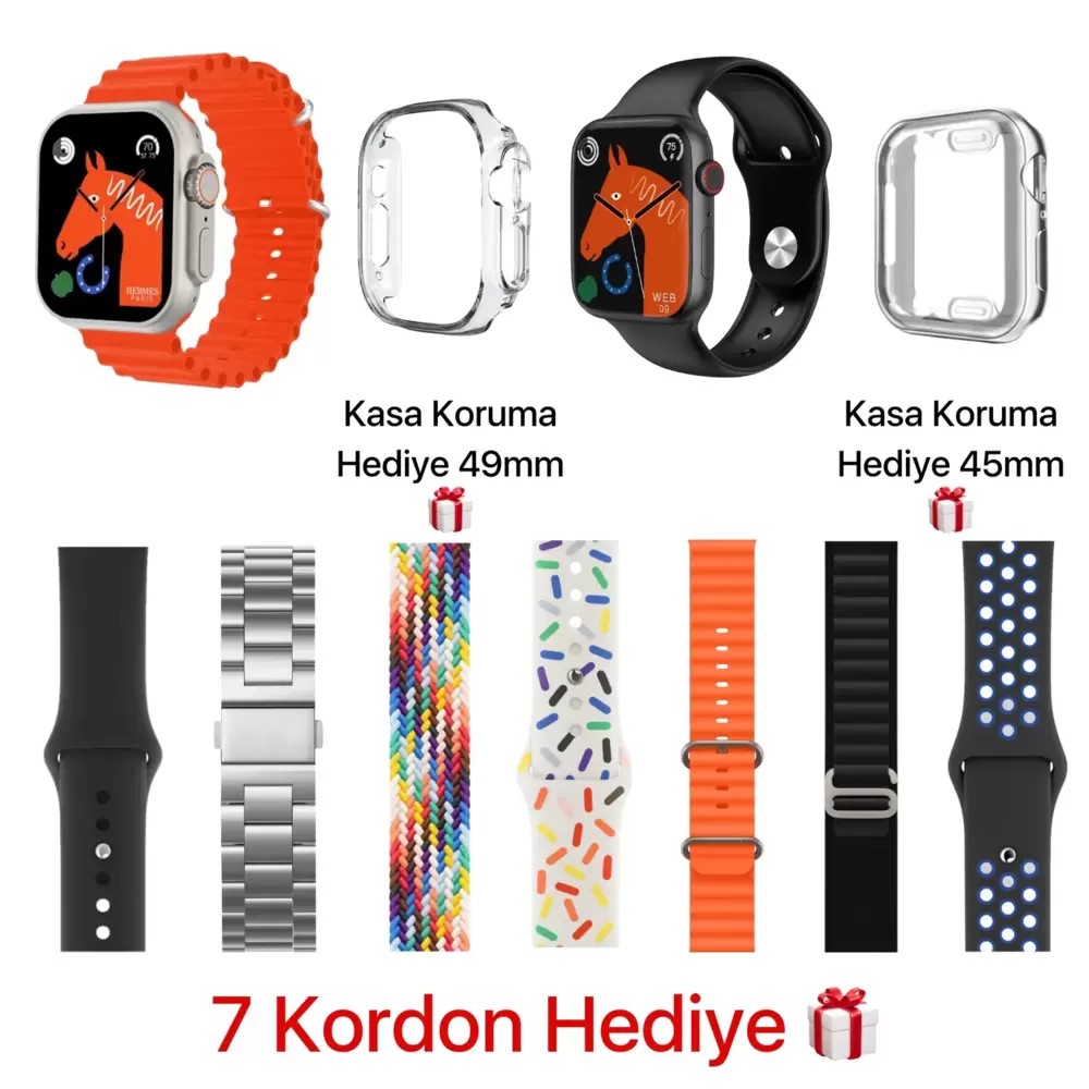 HX Duo Watch 9 & Watch Ultra 2 Suit Akıllı Saat