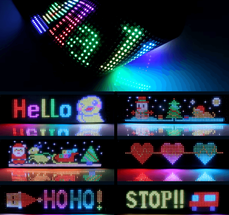 Kişiselleştirilebilir Car LED Ekran (12x60cm)