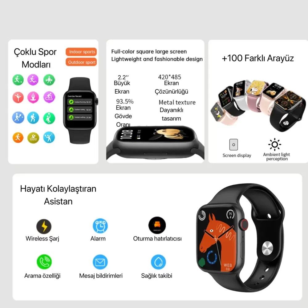 HX Duo Watch 9 & Watch Ultra 2 Suit Akıllı Saat