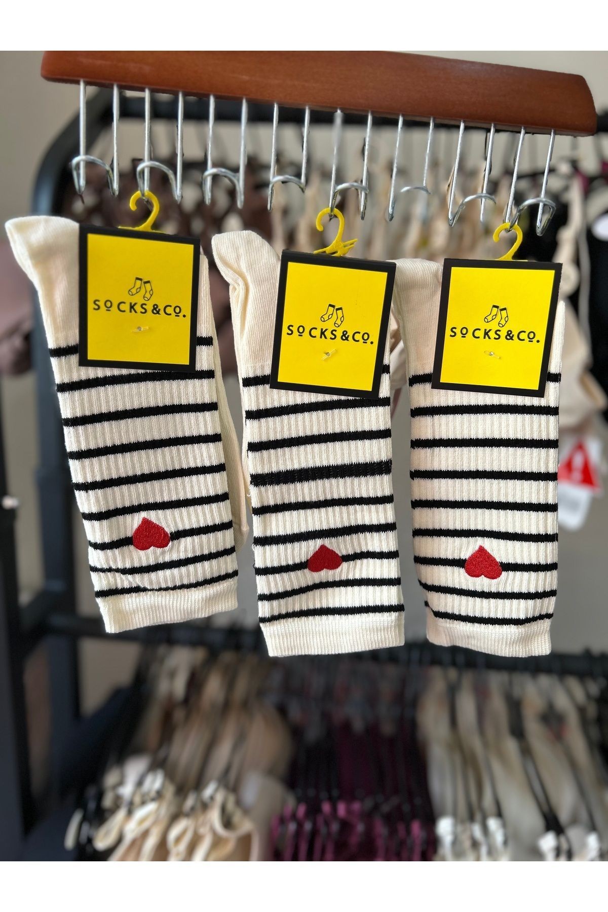 Unisex Pamuklu Uzun Soket Çorap 3'lü Paket - Beyaz