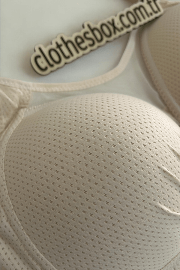 Tül Detaylı Balensiz Dolgusuz Toparlayıcı Sütyen