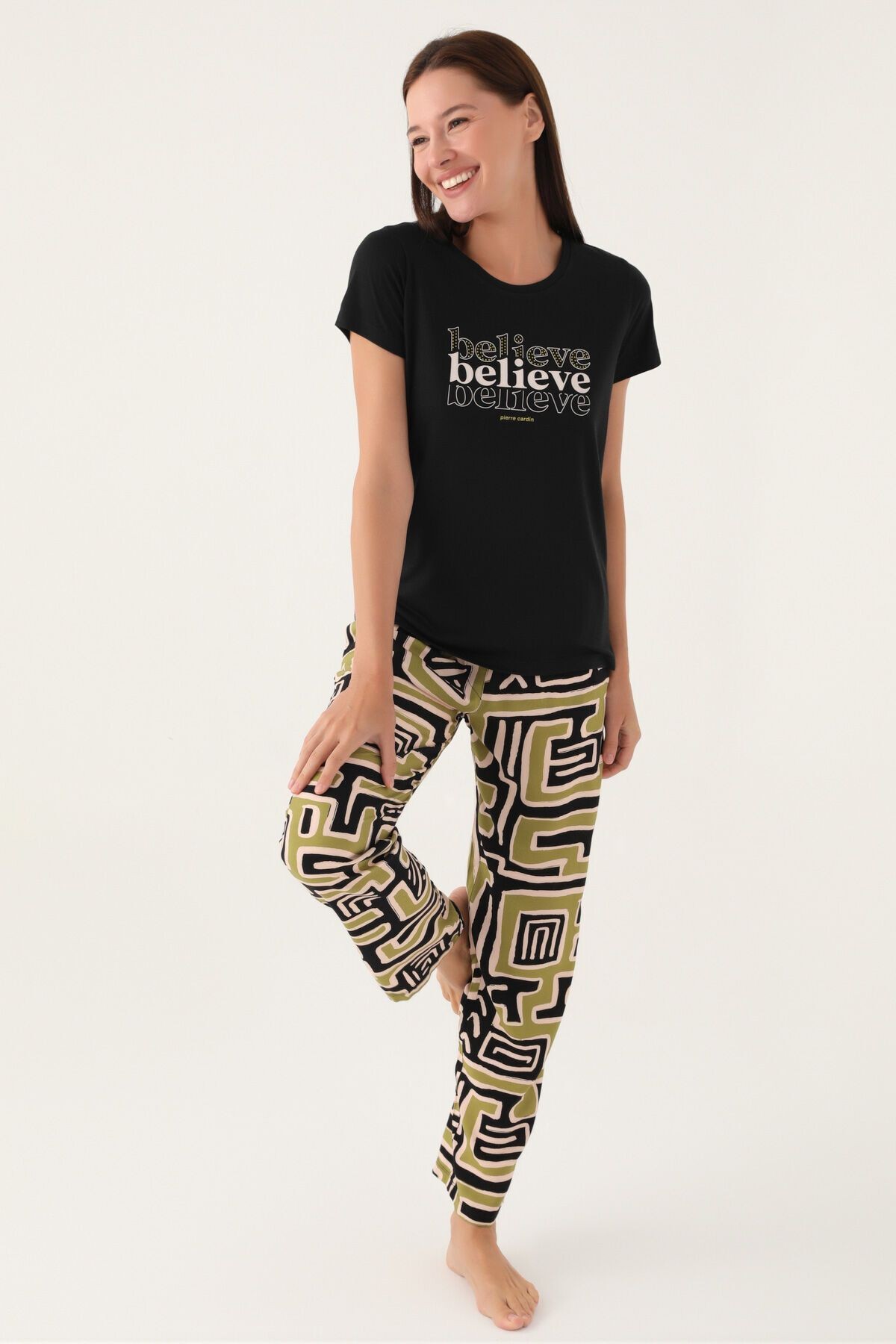 Believe Kadın Kısa Kol Pijama Takımı