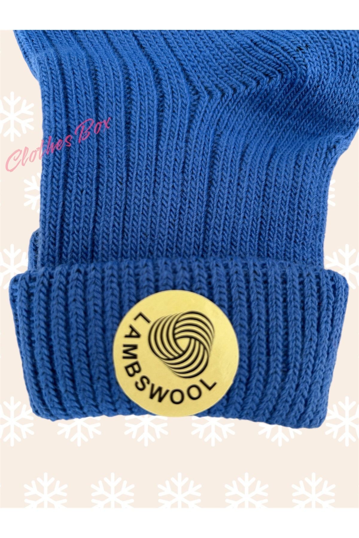 Unisex Kıvrık Lambswool Yün Bot Çorabı 12'li Paket
