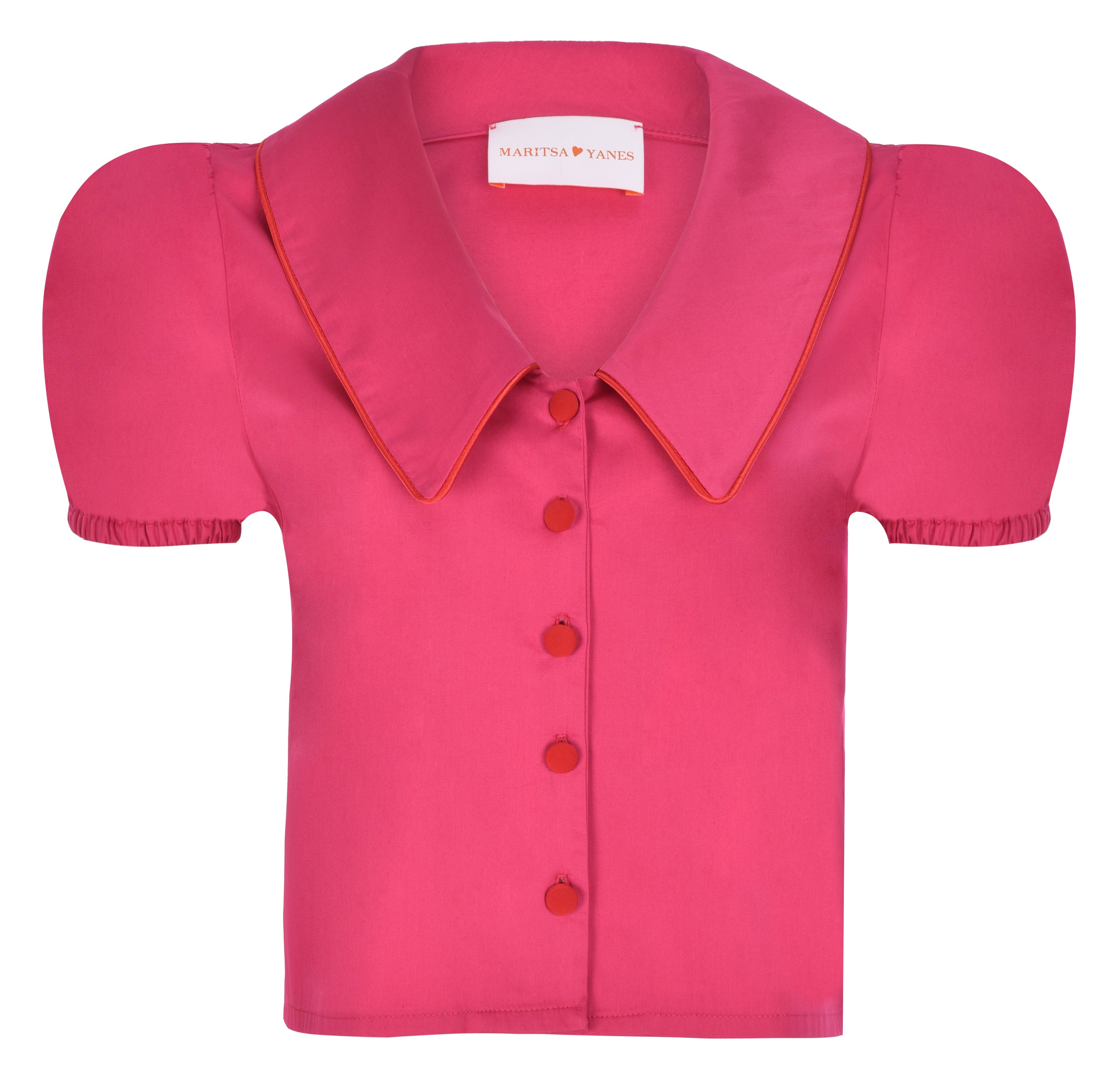 Pink short sleeve shirt
