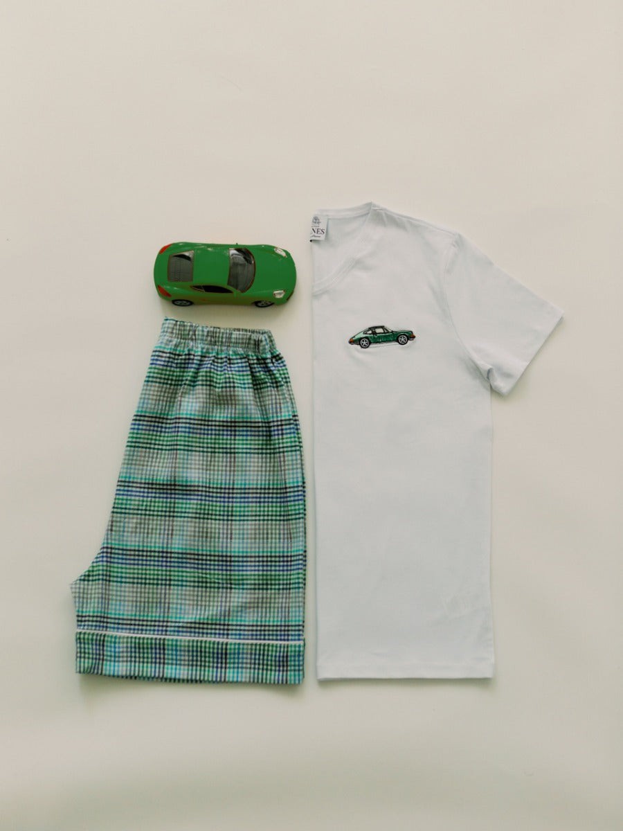 Irish Green Kids Summer Pajamas Set