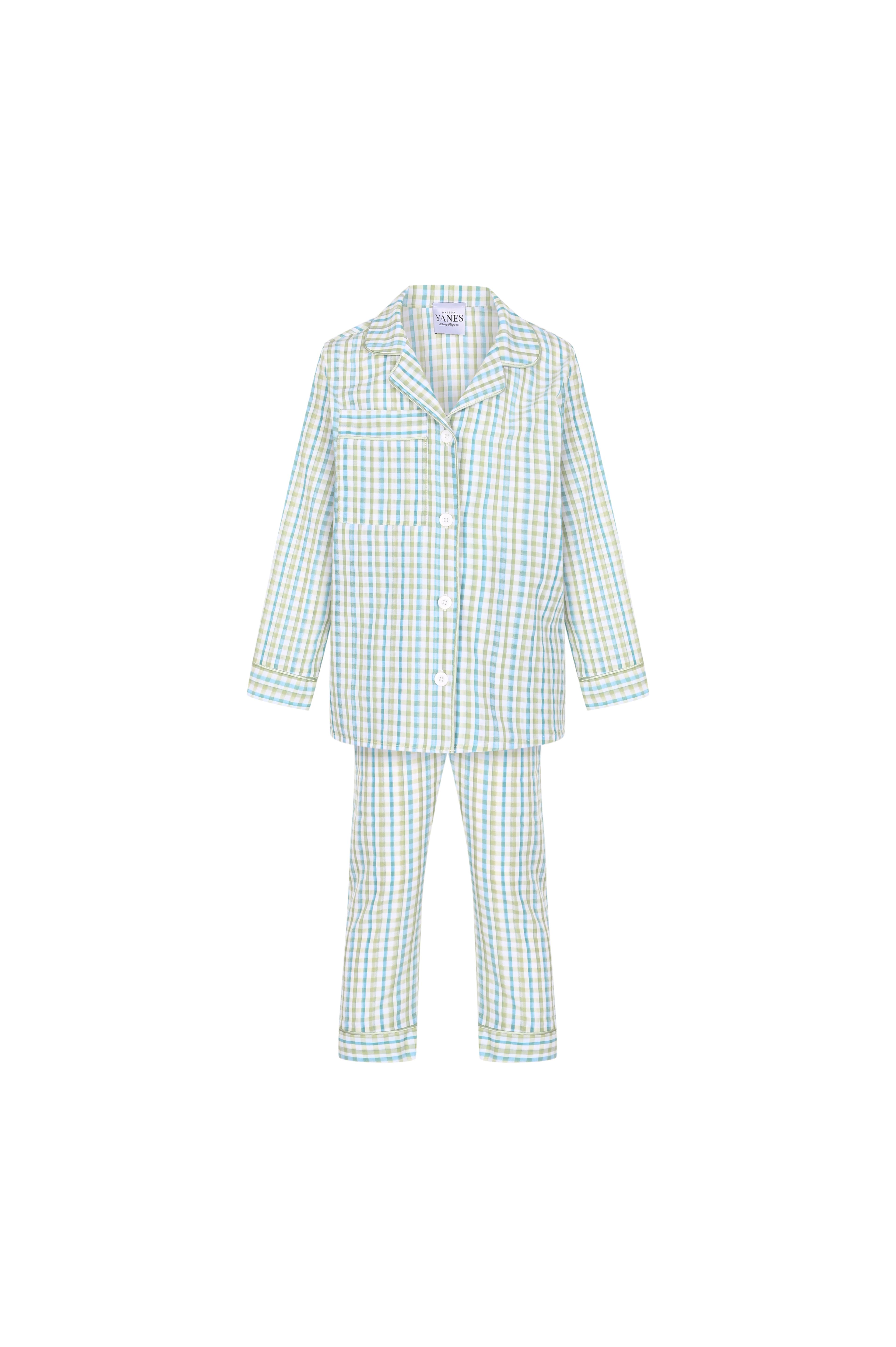 Green Garden Children's Pajamas Set