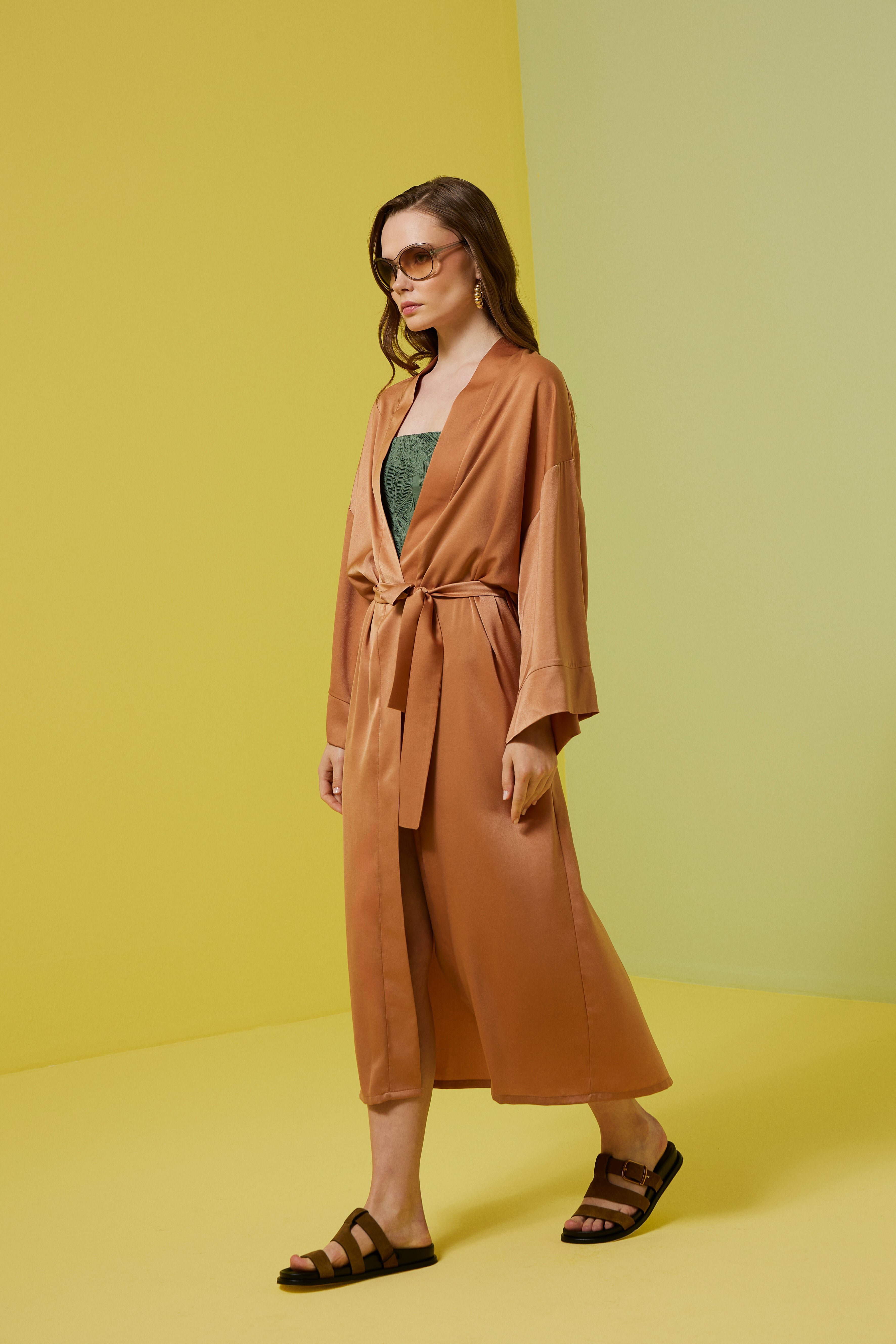 Terra Cotta Uzun Kimono