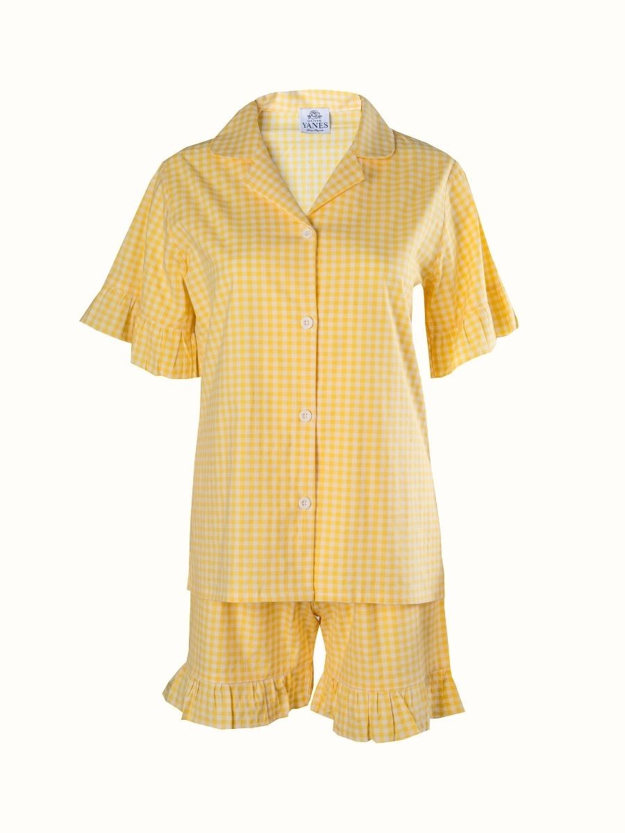Sunshine Pajama Set with frilly shorts