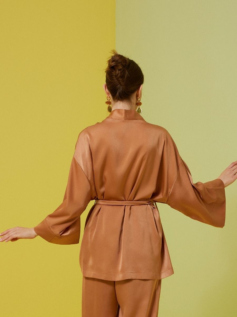 Terra Cotta Kısa  Kimono