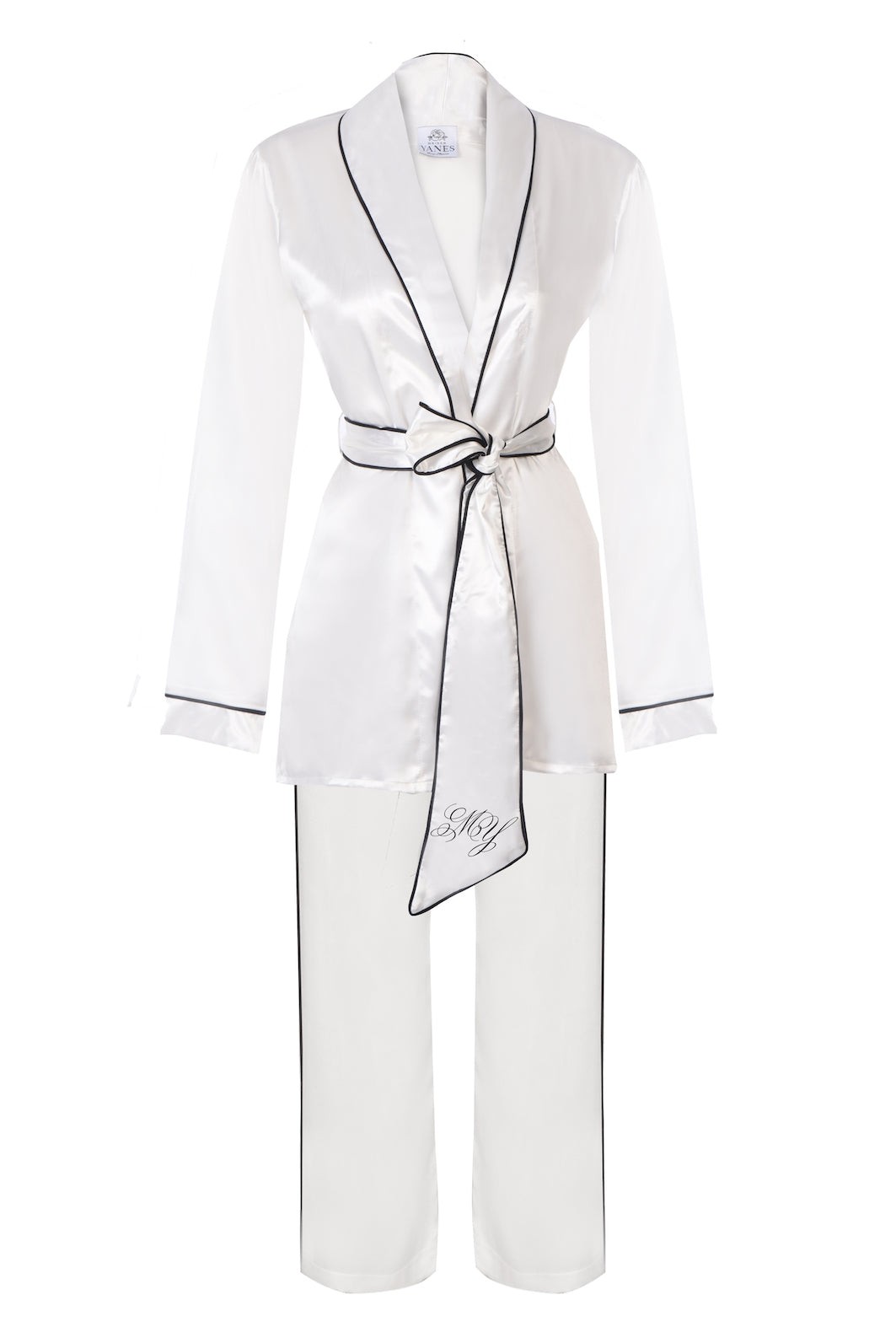 "Mom & Bride to be" Koleksiyonu Özel Beyaz Set Pijama Takımı