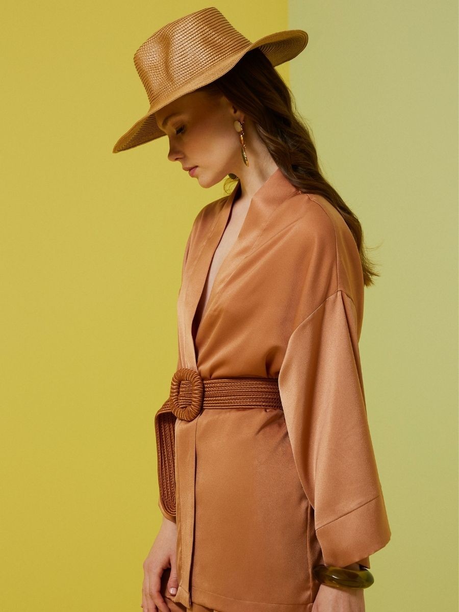 Terra Cotta Kısa  Kimono