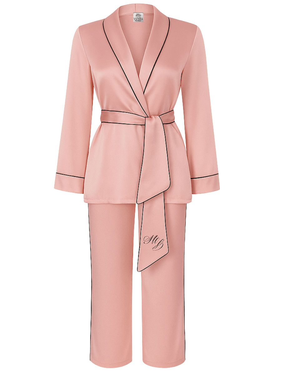 "Mom & Bride to be" Koleksiyonu Özel Pudra Set Pijama Takımı
