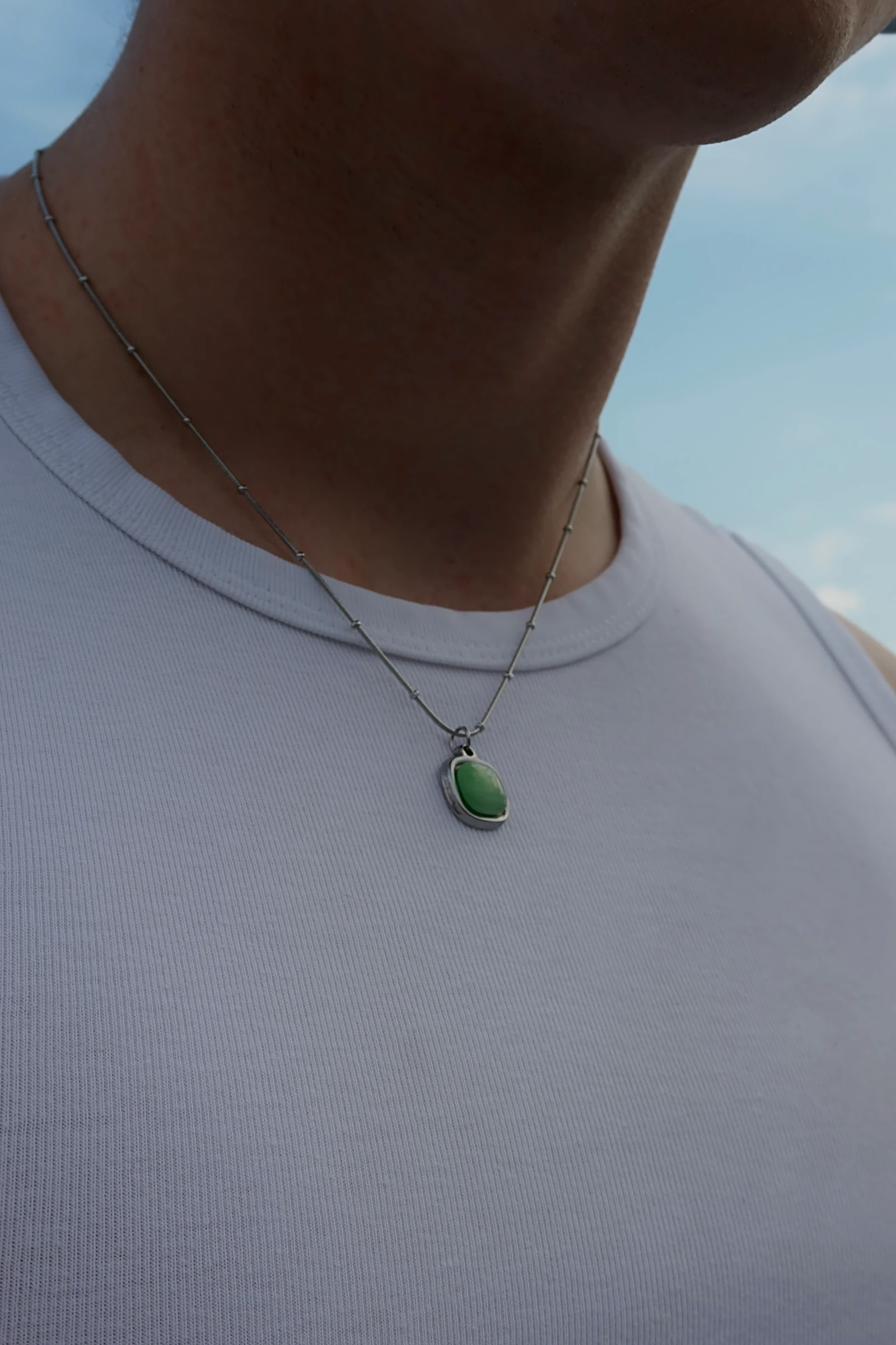 Green St. Square Necklace 