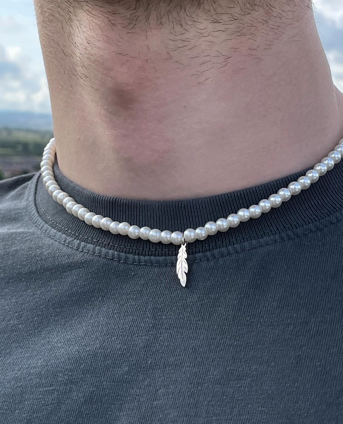 Leaf-Pearl Necklace 