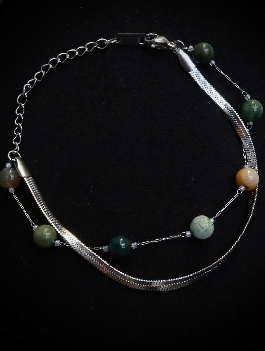 Natural Harmony Snake Stone Bracelet