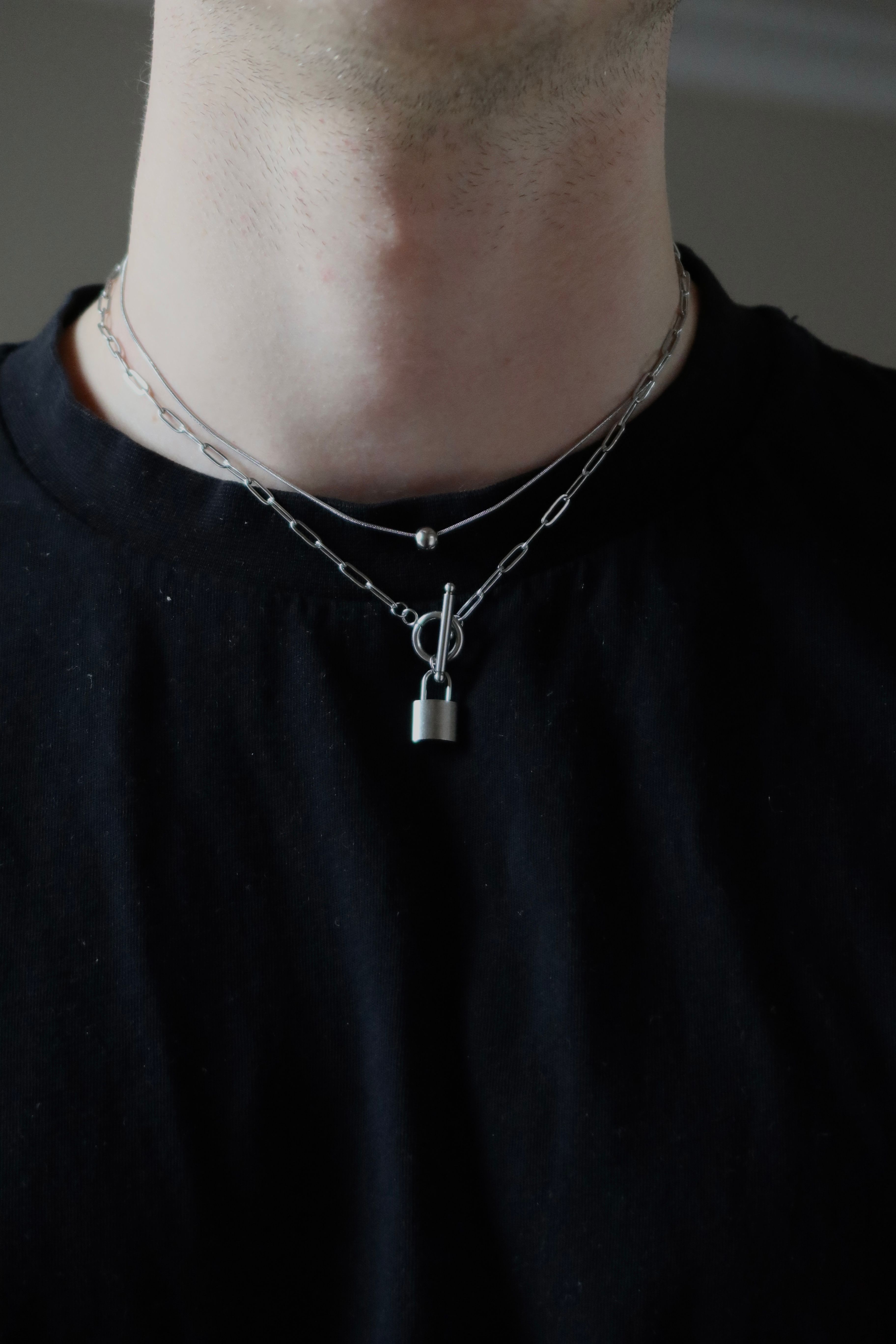 Silver Lock Necklace