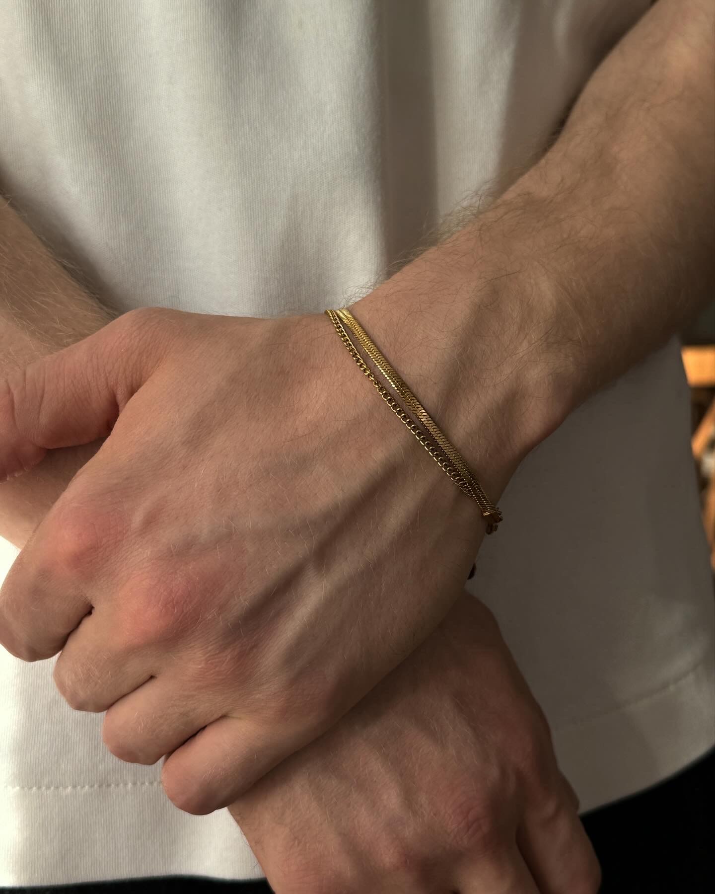 Gold Slim-Thick Bracelet