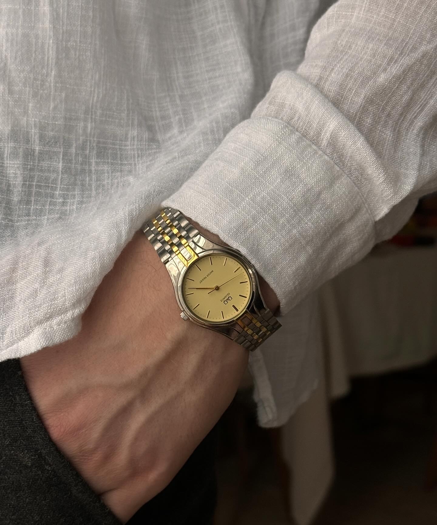 L.R.S Silver-Gold Vintage Wristwatch 