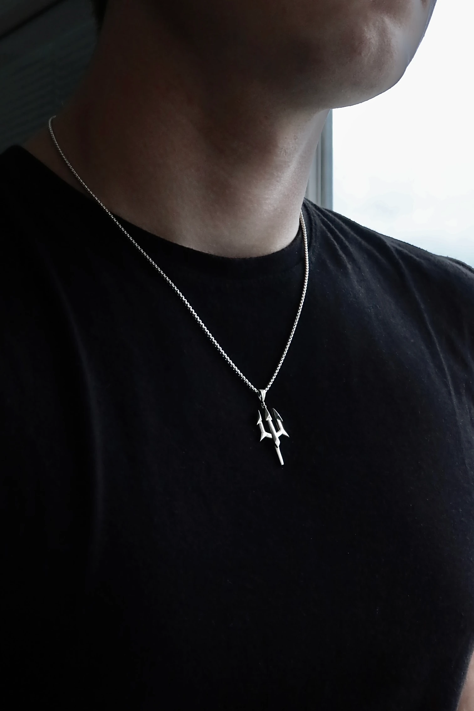 925 Poseidon Spear Necklace