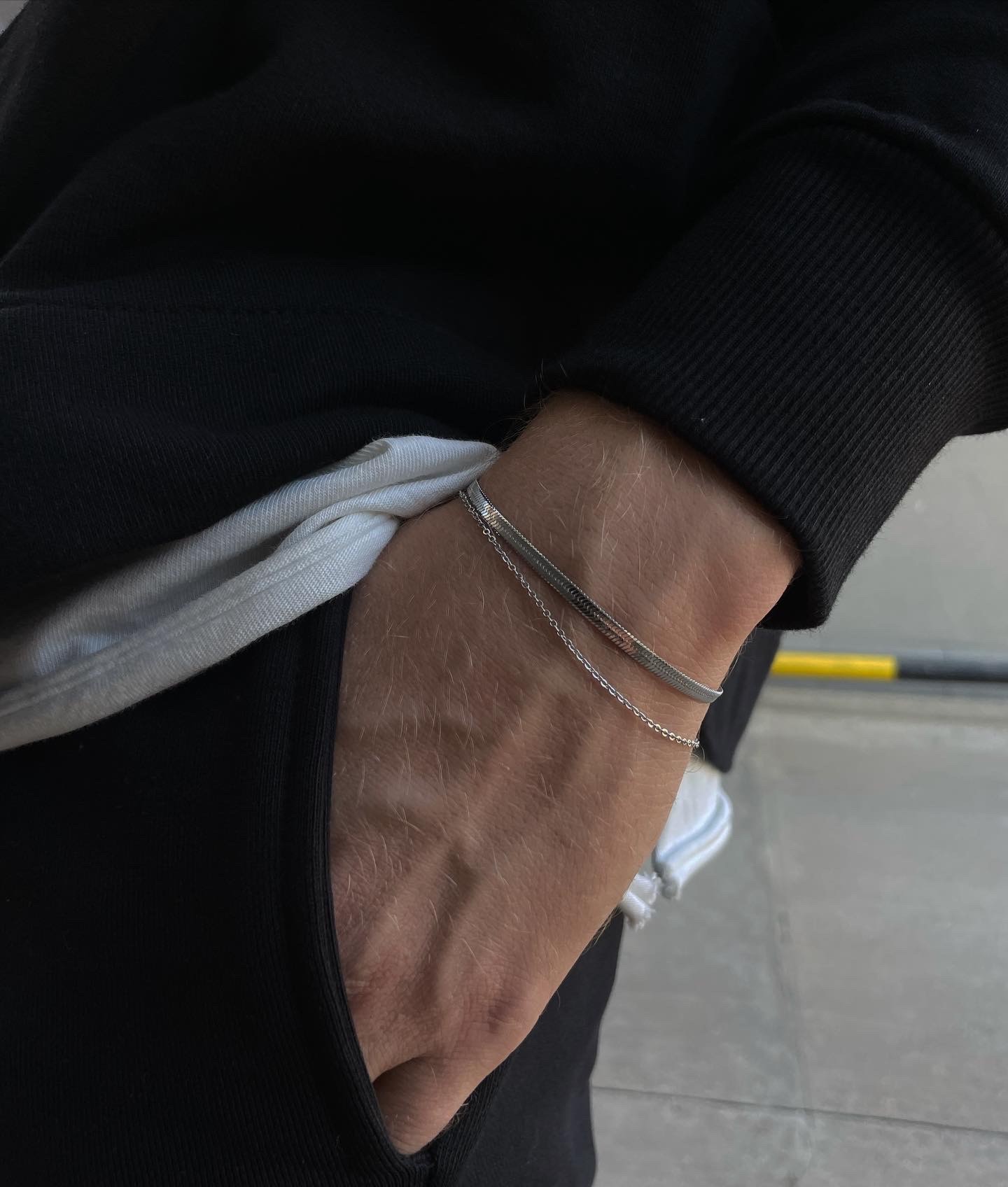 Mirror-Thin Chain Bracelet