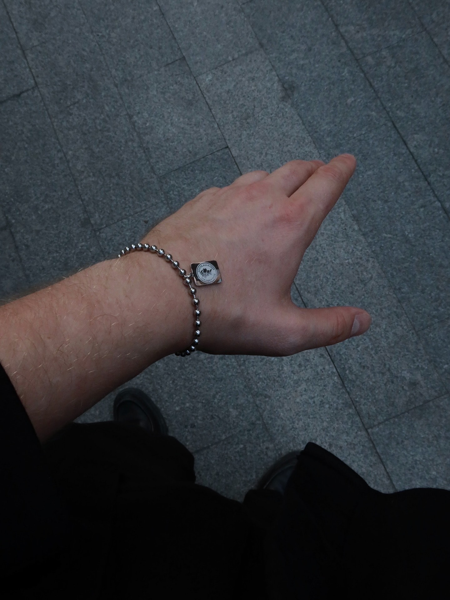 Ball Chain Square Elizabeth Bracelet