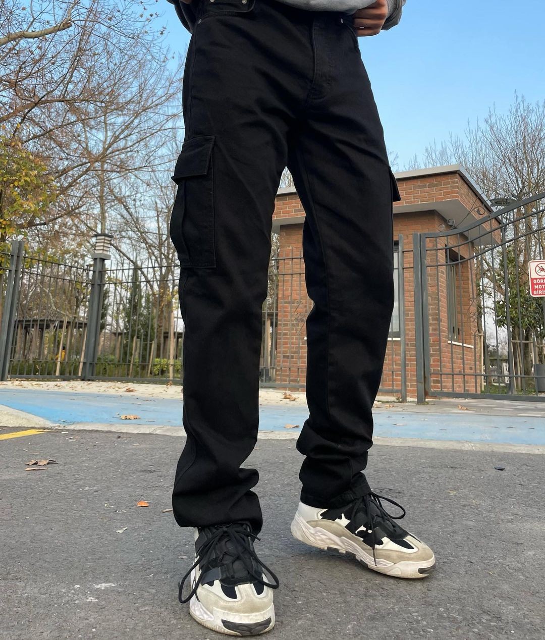 Siyah Kargo Pantolon
