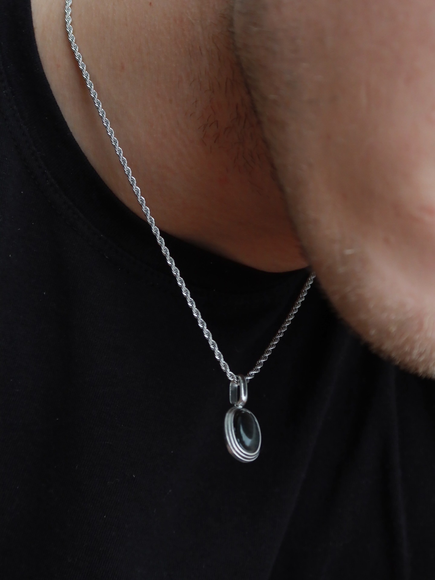 Black Stone S. Vintage Necklace