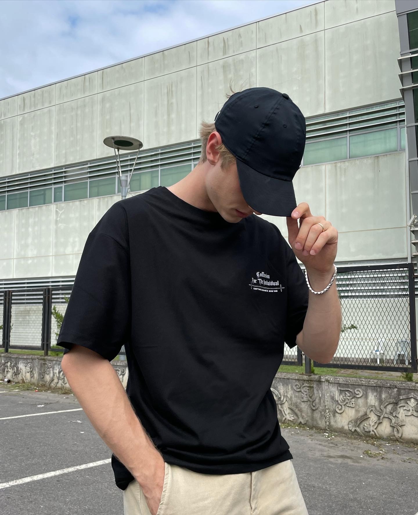 Black Collusıon Back Prınted Oversıze Tshırt 