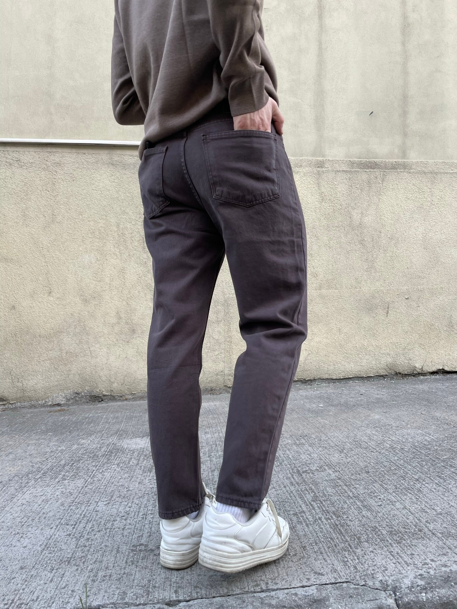 Dark Brown Mom fit Pant