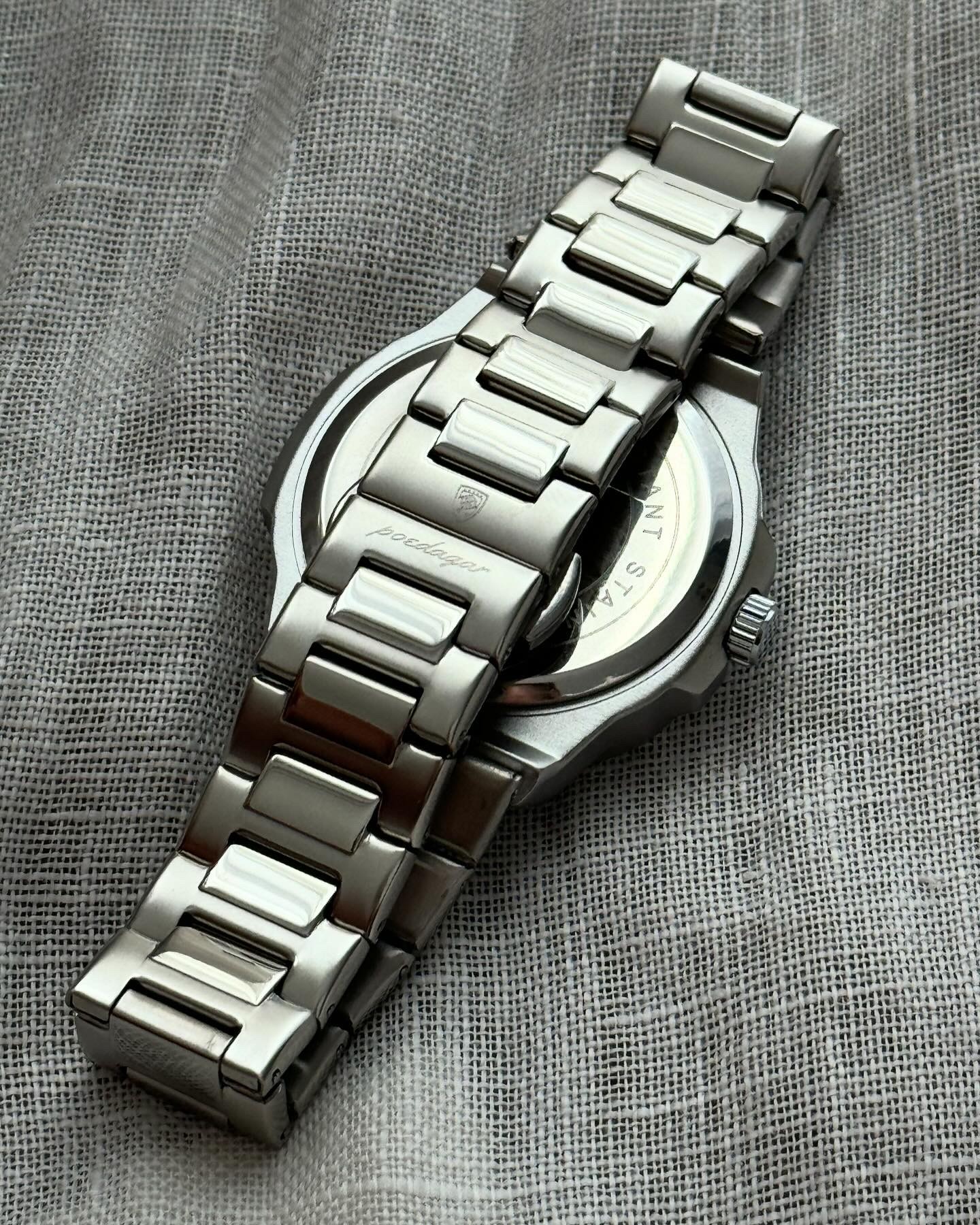 Silver Blue Sc. Old money Wristwatch