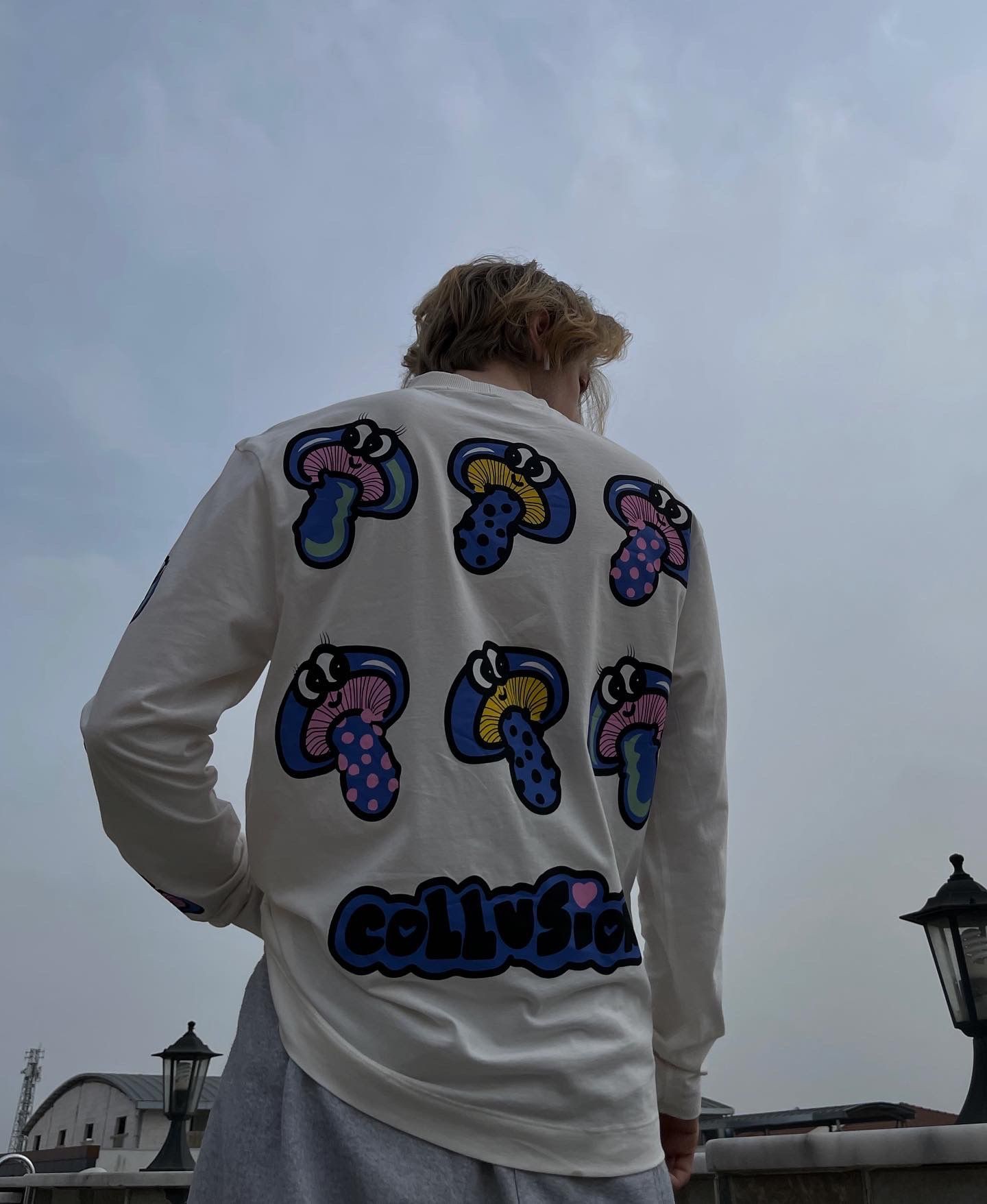 Collusion Long Sleeve Oversize Tshirt