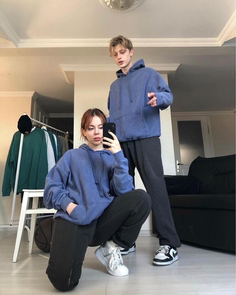 Unisex Blue Oversize Hoodie