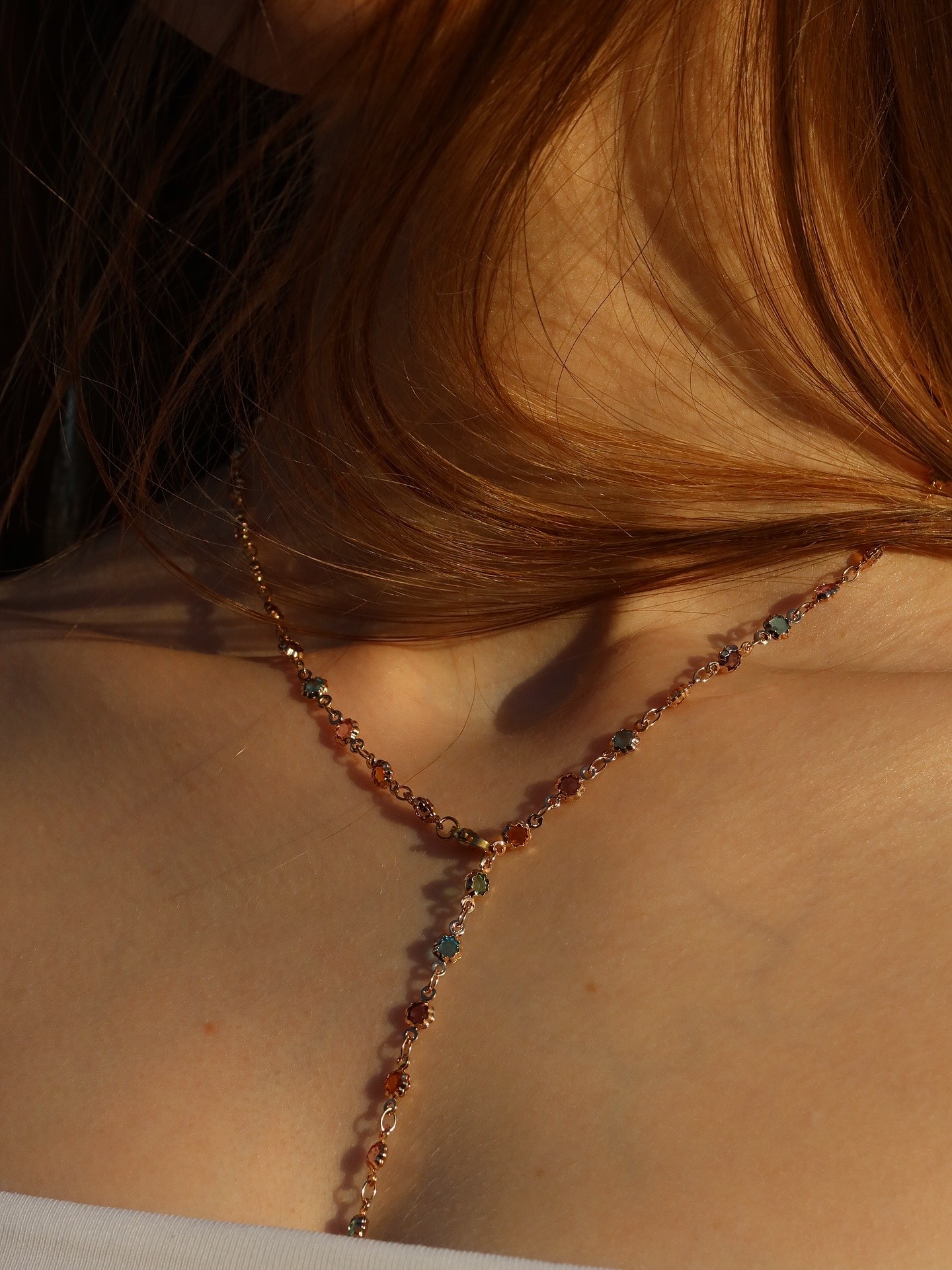 Gold Baby Bead Y Kolye