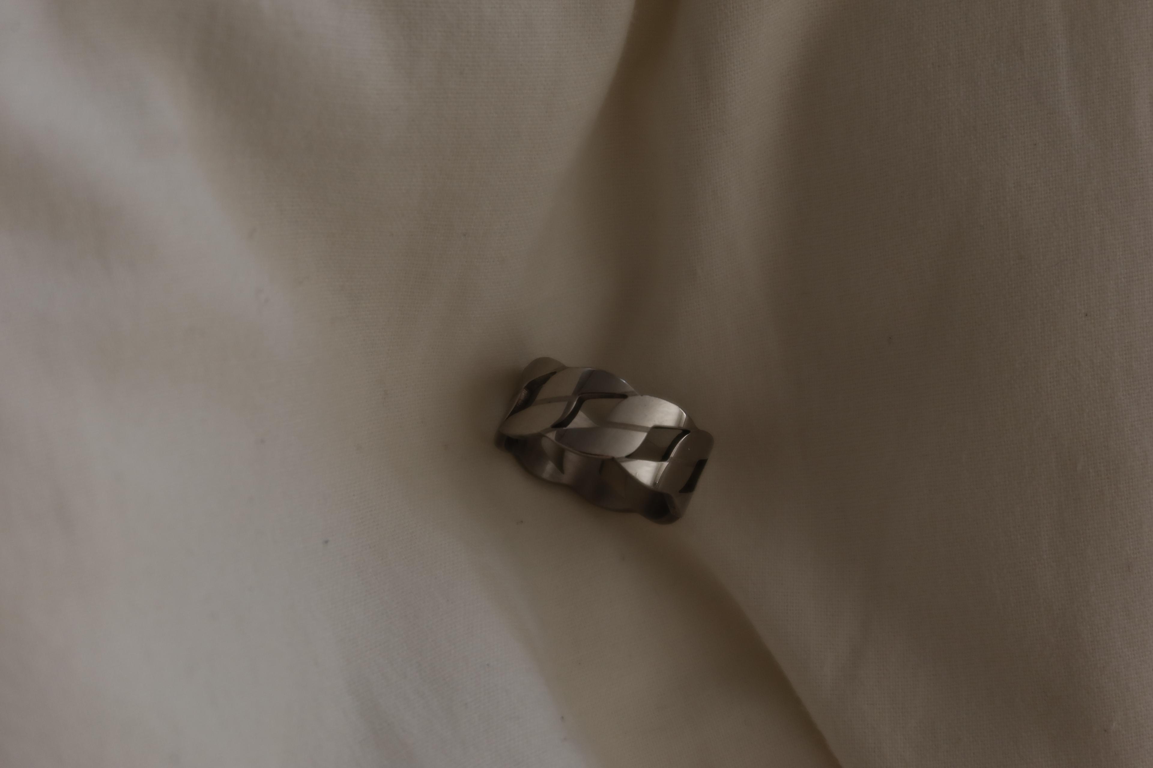 Silver Large Chain Ring