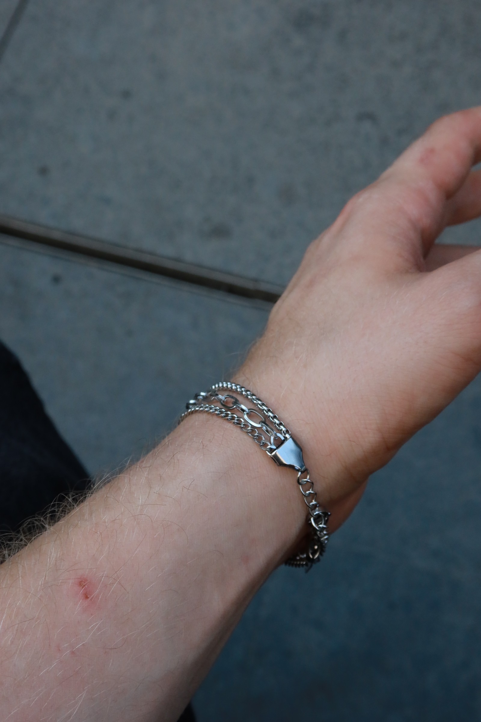 Steel Trinity Bracelet