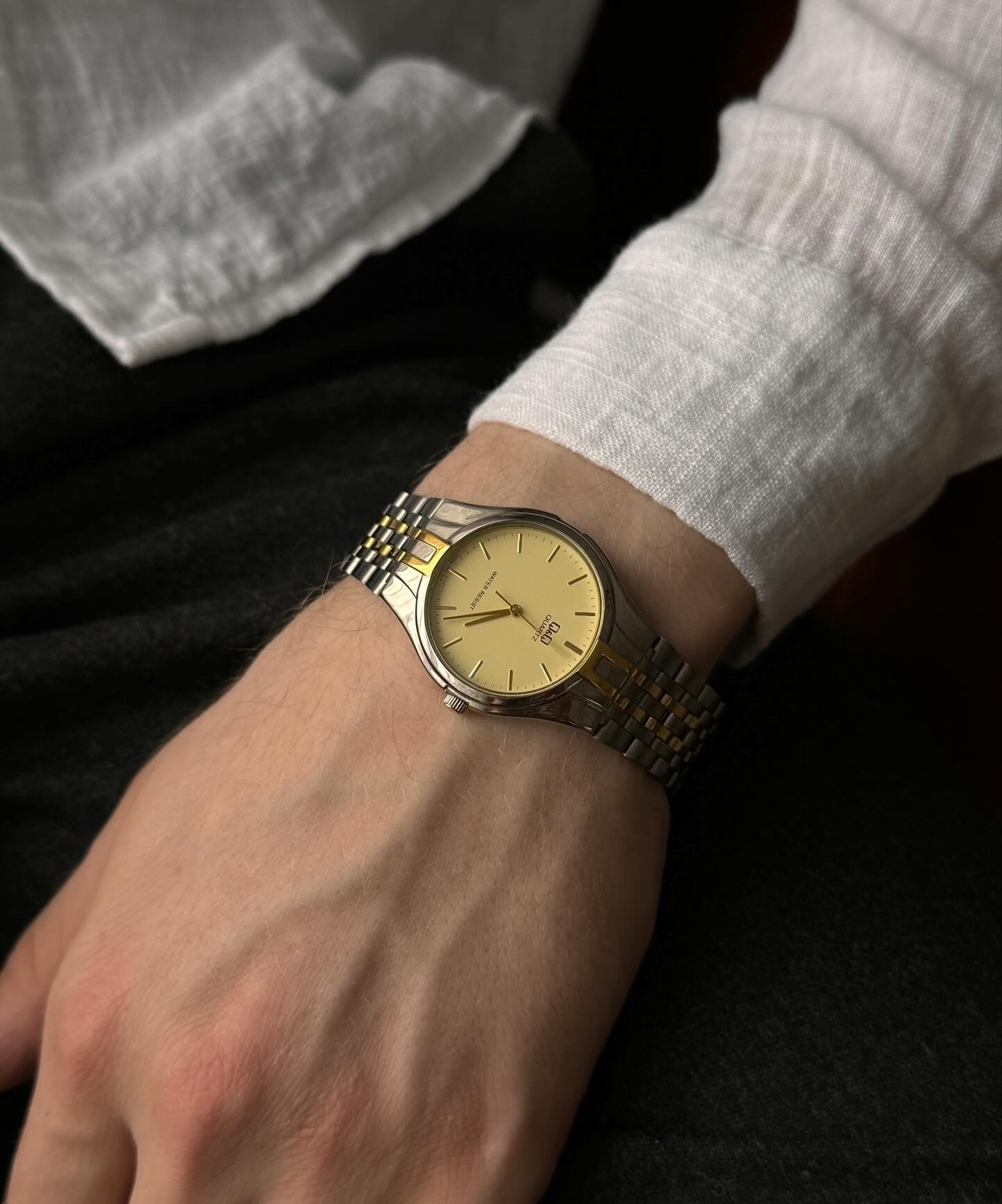 L.R.S Silver-Gold Vintage Wristwatch 