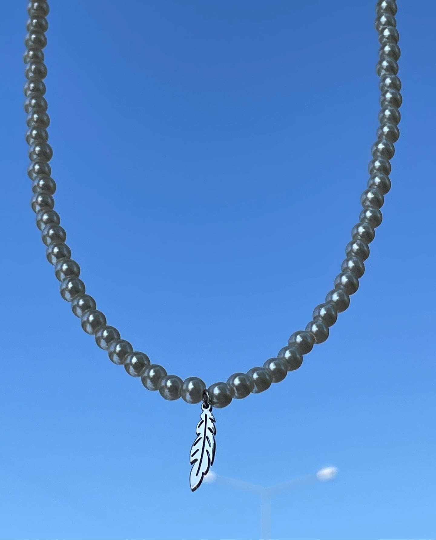 Leaf-Pearl Necklace 