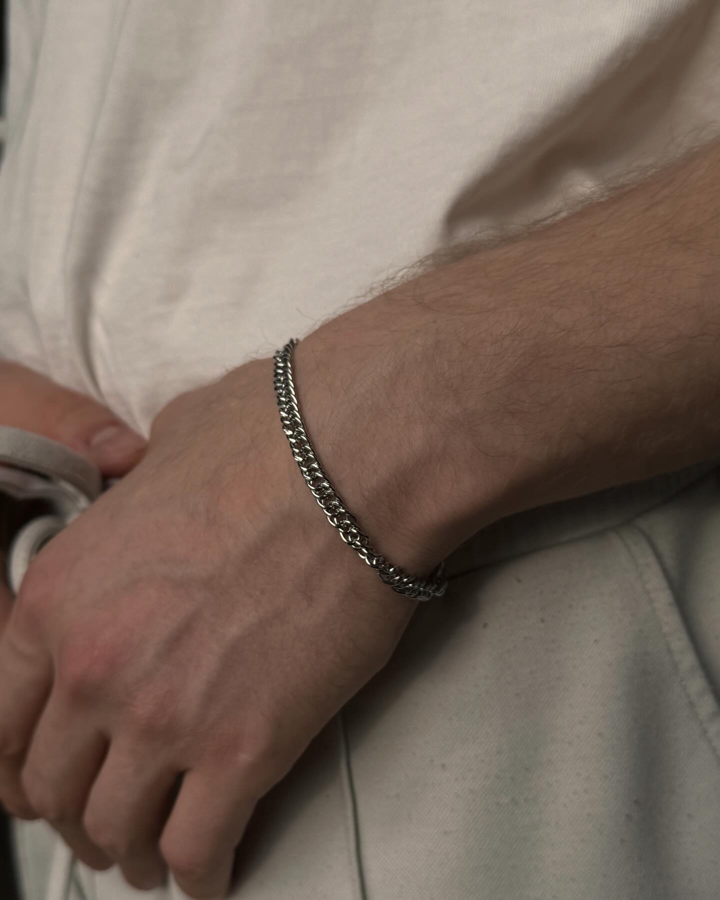 Silver Tight Chain Bracelet